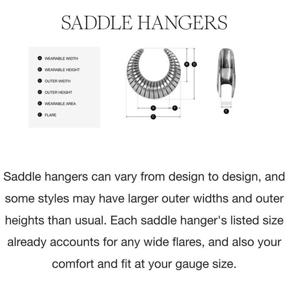 NIB Ask & Embla Valar Saddle Hangers in Gold .5" - Picture 11 of 11